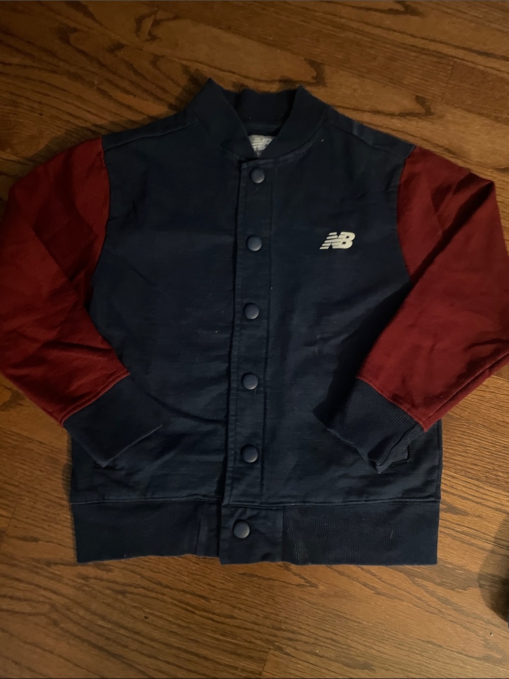 New Balance Navy Jacket with Red Sleeves